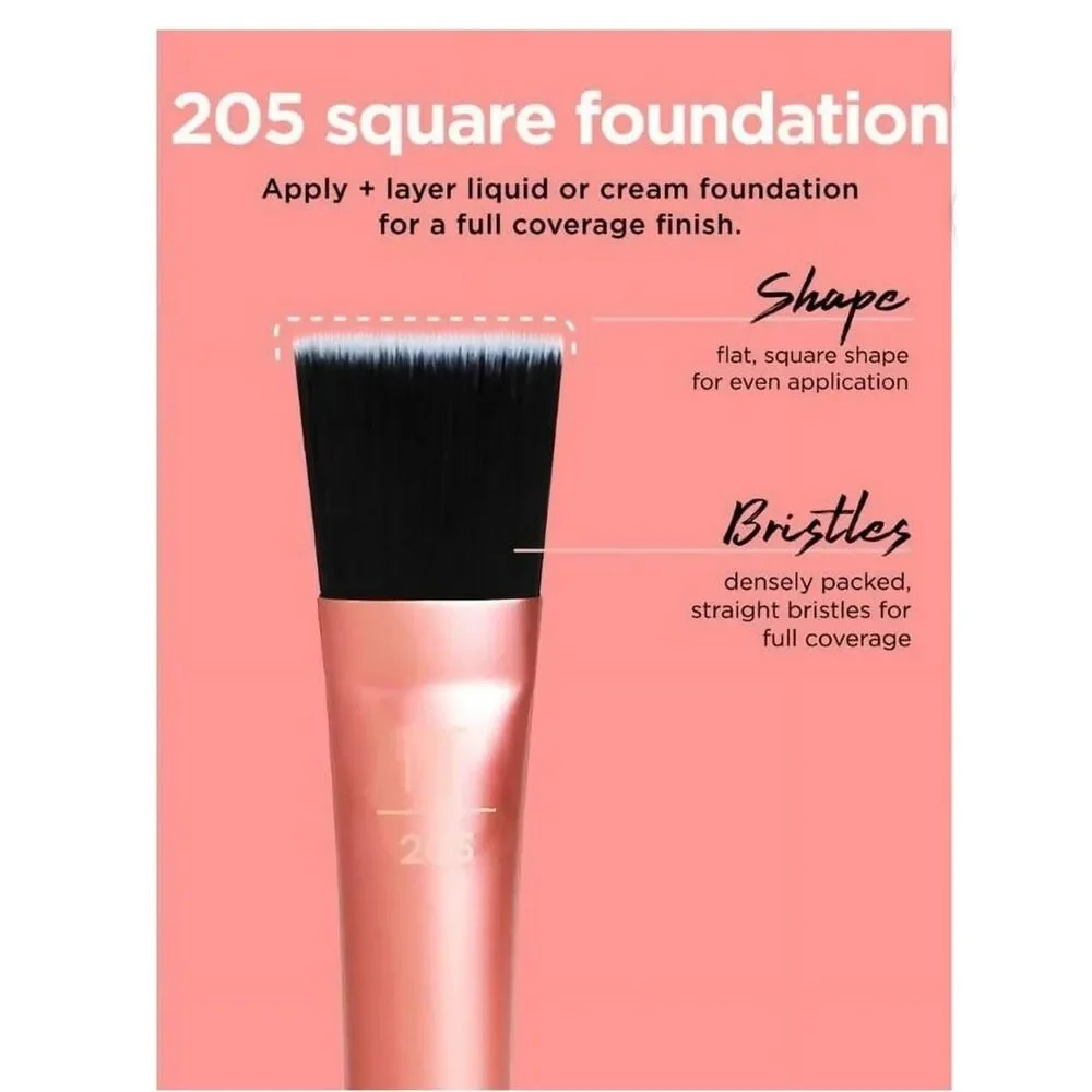 Real Techniques Flawless Base Makeup Brush Set, 5 Piece Set